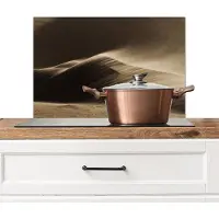 KitchenYeah Spatscherm keuken 60x40 cm - Kookplaat achterwand Woestijn - Zand - Natuur - Duin - Muurbeschermer - Spatwand fornuis - Hoogwaardig aluminium