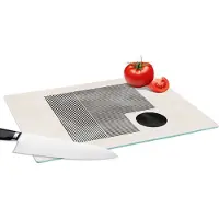 KitchenYeah Glazen Snijplank - 39x28 - Vierkant - Minimalisme - Abstract - Snijplanken Glas