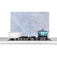 KitchenYeah Spatscherm keuken 80x55 cm - Kookplaat achterwand Industrieel - Beton print - Structuur - Retro - Muurbeschermer - Spatwand fornuis - Hoogwaardig aluminium