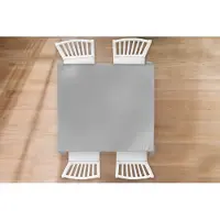 KitchenYeah Tafelkleed - Tafellaken - 120x120 cm - Grijs - Effen print - Binnen en Buiten
