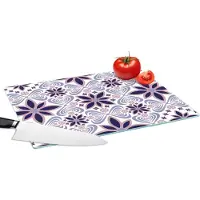KitchenYeah Glazen Snijplank - 39x28 - Bloemen - Luxe - Design - Snijplanken Glas