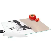 KitchenYeah Glazen Snijplank - 39x28 - Verf - Design - Abstract - Snijplanken Glas