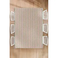 KitchenYeah Kerst Tafelkleed - Kerstmis Decoratie - Tafellaken - Kerst - Patronen - Driehoek - 180x260 cm - Kerstmis Versiering - Tafeldecoratie Kerstmis - Kerstdecoratie tafel - Tafelversiering