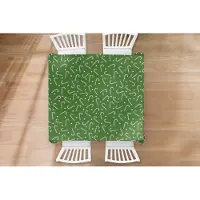 KitchenYeah Kerst Tafelkleed - Kerstmis Decoratie - Tafellaken - Kerstmis - Patronen - Zuurstok - Sterren - 150x150 cm - Kerstmis Versiering - Tafeldecoratie Kerstmis - Kerstdecoratie tafel - Tafelversiering