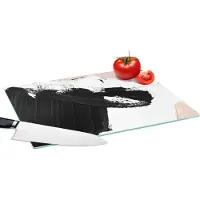 KitchenYeah Glazen Snijplank - 39x28 - Verf - Design - Abstract - Snijplanken Glas