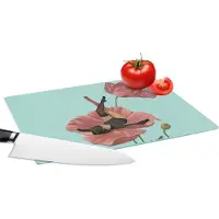 KitchenYeah Glazen Snijplank - 28x20 - Dromen - Vintage - Vrouwen - Snijplanken Glas
