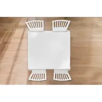 KitchenYeah Tafelkleed - Tafellaken - 100x100 cm - Wit - Kleuren - Neutraal - Binnen en Buiten