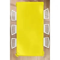 KitchenYeah Tafelkleed - Tafellaken - 150x300 cm - Geel - Citroen - Neon - Kleuren - Binnen en Buiten