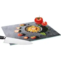 KitchenYeah Glazen Snijplank - 39x28 - Aardbei - Cornflakes - Bes - Kruiden - Snijplanken Glas