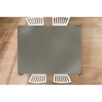 KitchenYeah Tafelkleed - Tafellaken - 240x180 cm - Grijs - Kleuren - Effen - Binnen en Buiten