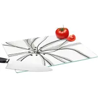 KitchenYeah Glazen Snijplank - 39x28 - Bloemen - Abstract - Design - Snijplanken Glas
