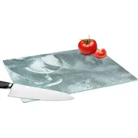 KitchenYeah Glazen Snijplank - 39x28 - Acrylverf - Abstract - Design - Snijplanken Glas