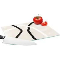 KitchenYeah Glazen Snijplank - 28x20 - Roze - Minimalisme - Design - Snijplanken Glas