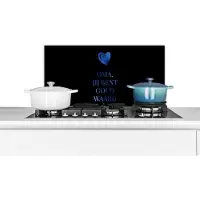 KitchenYeah Spatscherm keuken 70x30 cm - Kookplaat achterwand Oma jij bent goud waard - Spreuken - Quotes - Oma - Muurbeschermer - Spatwand fornuis - Hoogwaardig aluminium