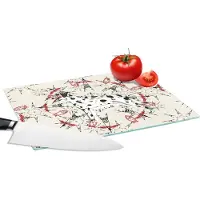 KitchenYeah Glazen Snijplank - 28x20 - Abstract - Hond - Patronen - Dalmatiër - Snijplanken Glas