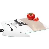 KitchenYeah Glazen Snijplank - 28x20 - Verf - Design - Abstract - Snijplanken Glas