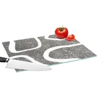 KitchenYeah Glazen Snijplank - 39x28 - Abstract - Minimalisme - Design - Snijplanken Glas