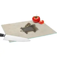 KitchenYeah Glazen Snijplank - 39x28 - Het Puttertje - Schilderij - Fabricius - Oude Meester - Snijplanken Glas