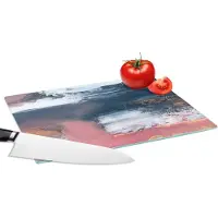 KitchenYeah Glazen Snijplank - 28x20 - Abstract - Verf - Design - Snijplanken Glas