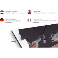 KitchenYeah Spatscherm keuken - Verf - Luxe - Design - Abstract - Goud - Keuken - Spatwand - 120x80 cm - Achterwand keuken