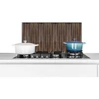 KitchenYeah Spatscherm keuken 60x30 cm - Kookplaat achterwand Roest - Patronen - Golfplaat - Muurbeschermer - Spatwand fornuis - Hoogwaardig aluminium