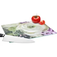 KitchenYeah Glazen Snijplank - 28x20 - Bloemen - Rozen - Natuur - Snijplanken Glas