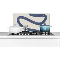 KitchenYeah Spatscherm keuken - Vintage - Meisje - Recycle - Keuken achterwand - Spatwand - Keuken - 60x30 cm