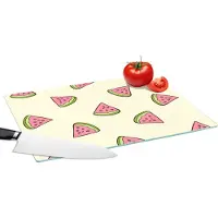 KitchenYeah Glazen Snijplank - 39x28 - Design - Patroon - Watermeloen - Snijplanken Glas