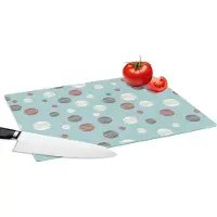 KitchenYeah Glazen Snijplank - 39x28 - Stippen - Patronen - Pastel - Snijplanken Glas