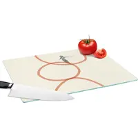 KitchenYeah Glazen Snijplank - 39x28 - Liefde - Vintage - Koppel - Design - Snijplanken Glas