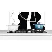 KitchenYeah Spatscherm keuken - Design - Abstract - Minimalisme - Keuken - Achterwand keuken - Spatwand - 80x40 cm - Spatscherm