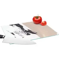 KitchenYeah Glazen Snijplank - 28x20 - Verf - Design - Abstract - Snijplanken Glas