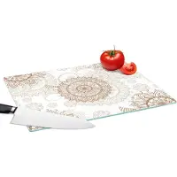 KitchenYeah Glazen Snijplank - 39x28 - Mandala - Azië - Patronen - Zen - Snijplanken Glas