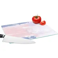 KitchenYeah Glazen Snijplank - 28x20 - Pastel - Design - Verf - Snijplanken Glas