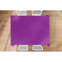 KitchenYeah Tafelkleed - Tafellaken - 240x180 cm - Paars - Kleuren - Effen - Binnen en Buiten