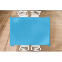 KitchenYeah Tafelkleed - Tafellaken - 220x150 cm - Blauw - Licht - Kleuren - Binnen en Buiten