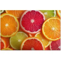 KitchenYeah Spatscherm keuken 100x65 cm - Kookplaat achterwand Fruit - Kleurrijk - Close up - Muurbeschermer - Spatwand fornuis - Hoogwaardig aluminium