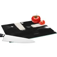 KitchenYeah Glazen Snijplank - 28x20 - Abstract - Pastel - Minimalisme - Snijplanken Glas