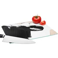 KitchenYeah Glazen Snijplank - 28x20 - Verf - Design - Abstract - Snijplanken Glas