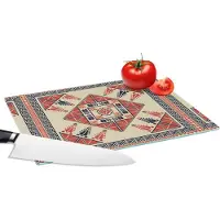 KitchenYeah Glazen Snijplank - 28x20 - Patronen - Tegel - Bloem - Borduren - Arabisch - Snijplanken Glas