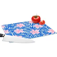 KitchenYeah Glazen Snijplank - 28x20 - Hawaii - Bloesem - Tropisch - Patronen - Snijplanken Glas