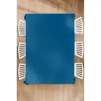 KitchenYeah Tafelkleed - Tafellaken - 180x260 cm - Indigo - Palet - Kleuren - Binnen en Buiten