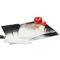 KitchenYeah Glazen Snijplank - 39x28 - Goud - Abstract - Design - Snijplanken Glas