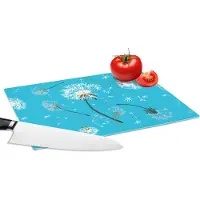 KitchenYeah Glazen Snijplank - 28x20 - Design - Plant - Paardenbloem - Snijplanken Glas