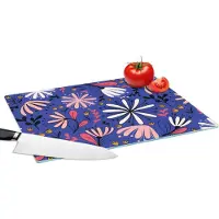 KitchenYeah Glazen Snijplank - 39x28 - Patronen - Abstract - Bloemen - Snijplanken Glas