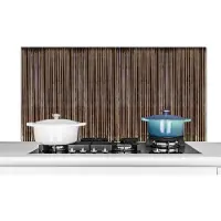 KitchenYeah Spatscherm keuken 120x60 cm - Kookplaat achterwand Roest - Patronen - Golfplaat - Muurbeschermer - Spatwand fornuis - Hoogwaardig aluminium