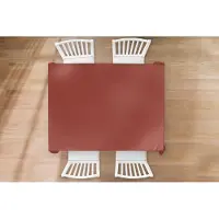 KitchenYeah Tafelkleed - Tafellaken - 170x130 cm - Palet - Rood - Interieur - Binnen en Buiten