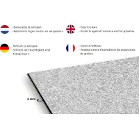 KitchenYeah Spatscherm keuken - Kookplaat achterwand - Graniet print - Design - Grijs - Achterwand keuken - 120x60 cm - Spatwand - Muurbeschermer