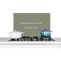 KitchenYeah Spatscherm keuken 60x40 cm - Kookplaat achterwand Gisteren wilde ik taco's - Quotes - Taco lover - Spreuken - Muurbeschermer - Spatwand fornuis - Hoogwaardig aluminium