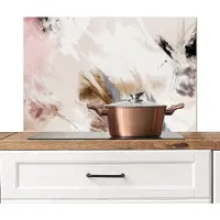 KitchenYeah Spatscherm keuken 90x60 cm - Kookplaat achterwand Kunst - Verf - Kleuren - Patroon - Muurbeschermer - Spatwand fornuis - Hoogwaardig aluminium